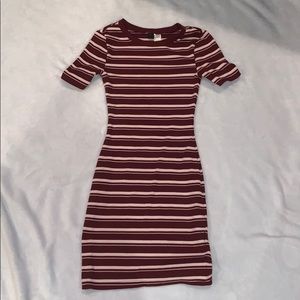 Striped Body-con Dress